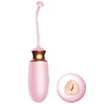 Віброяйце - Vibrating Silicone Love Egg Pink, USB, 10 Function, Heating, Voice Control - мініатюра 1