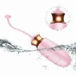 Віброяйце - Vibrating Silicone Love Egg Pink, USB, 10 Function, Heating, Voice Control - мініатюра 5