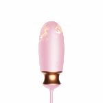Віброяйце - Vibrating Silicone Love Egg Pink, USB, 10 Function, Heating, Voice Control - мініатюра 9