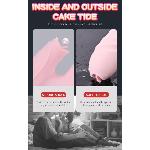 Вібратор - Silicone Vibrator USB 7 Function and Thrusting Function / Heating Pink - мініатюра 8