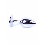 Анальна пробка - Jewellery Silver Plug Light Blue - мініатюра 4