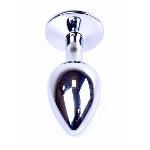 Анальна пробка - Jewellery Silver Plug Light Blue - мініатюра 5