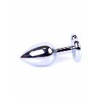 Анальна пробка - Jewellery Silver Heart Plug Light Blue - мініатюра 5