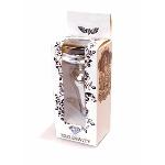 Анальна пробка - Jewellery Silver Long Plug Black - мініатюра 9