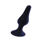 Анальна пробка - Silicone Black Plug M - мініатюра 1