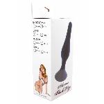 Анальна пробка - Silicone Black Plug M - мініатюра 6