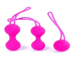 Набір вагінальних кульок - Silicone Kegal Balls Set Pink - мініатюра 1