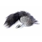 Анальна пробка - Fox Tail Black 2XL - мініатюра 4