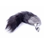 Анальна пробка - Fox Tail Black 2XL - мініатюра 5