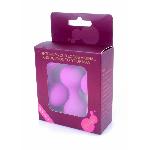 Набір вагінальних кульок - Silicone Kegal Balls Set Purple - мініатюра 4