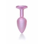 Анальна пробка - Jewellery Pearl Pink Plug Clear S - мініатюра 5
