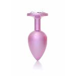 Анальна пробка - Jewellery Pearl Pink Plug Clear L - мініатюра 5
