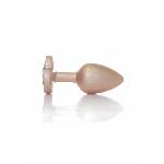 Анальна пробка - Jewellery Pearl Gold Heart Plug Clear S - мініатюра 2