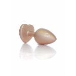 Анальна пробка - Jewellery Pearl Gold Heart Plug Clear S - мініатюра 3