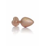 Анальна пробка - Jewellery Pearl Gold Heart Plug Clear M - мініатюра 3