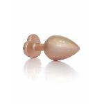 Анальна пробка - Jewellery Pearl Gold Heart Plug Clear L - мініатюра 3