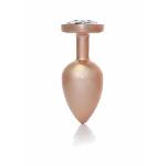 Анальна пробка - Jewellery Pearl Gold Heart Plug Clear L - мініатюра 5