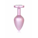 Анальна пробка - Jewellery Pearl Pink Heart Plug Clear M - мініатюра 4
