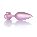 Анальна пробка - Jewellery Pearl Pink Heart Plug Clear L - мініатюра 1