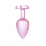 Анальна пробка - Jewellery Pearl Pink Heart Plug Clear L - мініатюра 4