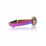 Анальна пробка - Jewellery Multicolour Penis Plug Clear M - мініатюра 2