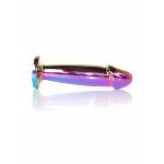 Анальна пробка - Jewellery Multicolour Penis Plug Clear M - мініатюра 4