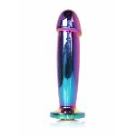 Анальна пробка - Jewellery Multicolour Penis Plug Clear M - мініатюра 5