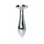 Анальна пробка - Jewellery Silver Plug Clear S - мініатюра 6