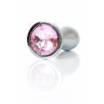 Анальна пробка - Jewellery Silver Plug M Pink - мініатюра 2