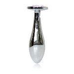 Анальна пробка - Jewellery Silver Plug M Pink - мініатюра 5