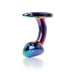 Анальна пробка - Jewellery Multicolour Curved Plug S - мініатюра 1
