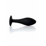 Анальна пробка - Jewellery Silicone Black Plug L Clear - мініатюра 3