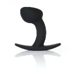 Анальна пробка - Silicone Black Curved Plug S - мініатюра 1
