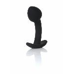 Анальна пробка - Silicone Black Curved Plug S - мініатюра 2