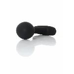 Анальна пробка - Silicone Black Curved Plug M - мініатюра 3