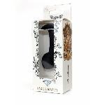 Анальна пробка - Silicone Black Curved Plug M - мініатюра 6