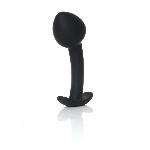Анальна пробка - Silicone Black Curved Plug L - мініатюра 2