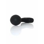 Анальна пробка - Silicone Black Curved Plug L - мініатюра 3