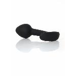 Анальна пробка - Silicone Black Curved Plug L - мініатюра 5