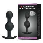 Анальна пробка - Pretty Love Special Anal Stimulation Anal Balls 4.05" Black - мініатюра 1