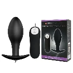 Анальна пробка - Pretty Love Special Anal Stimulation Vibrating Butt Plug Black - мініатюра 1