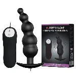 Анальна пробка - Pretty Love Special Anal Stimulation Vibrating Butt Plug Black - мініатюра 1