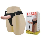Страпон - Ultra Passionate Harness Vibrating, 15 см - мініатюра 1