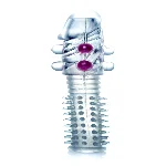 Насадка на член - Penis Sleeve Beaded Clear - мініатюра 1