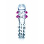 Насадка на член - Penis Sleeve Beaded Clear - мініатюра 2