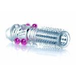 Насадка на член - Penis Sleeve Beaded Clear - мініатюра 3