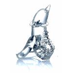 Ерекційне кільце - Dolphin Vibro CockRing Clear - мініатюра 6