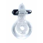 Ерекційне кільце - Dolphin Vibro CockRing Clear - мініатюра 7
