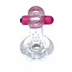 Ерекційне кільце - Tongue Vibro CockRing Clear - мініатюра 3