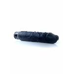 Вібратор - Real Skin Multispeed Black, 22 см - мініатюра 4